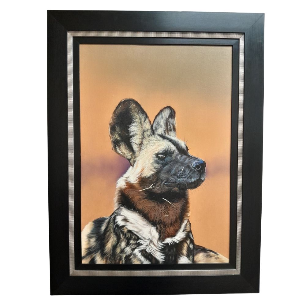 “African Wild Dog – Sentinel†– Signed John Mahove (2021)