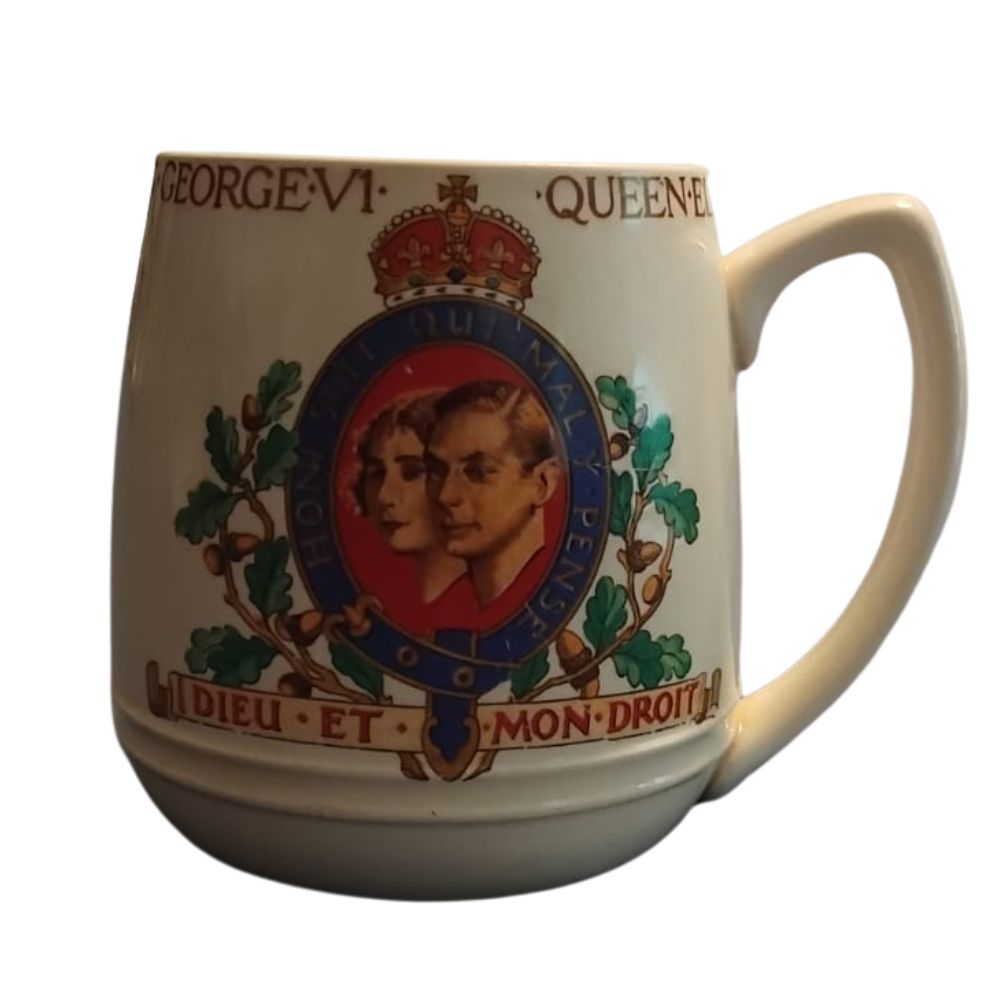 Minton Commemorative Mug – Coronation of King George VI & Queen Elizabeth, 1937