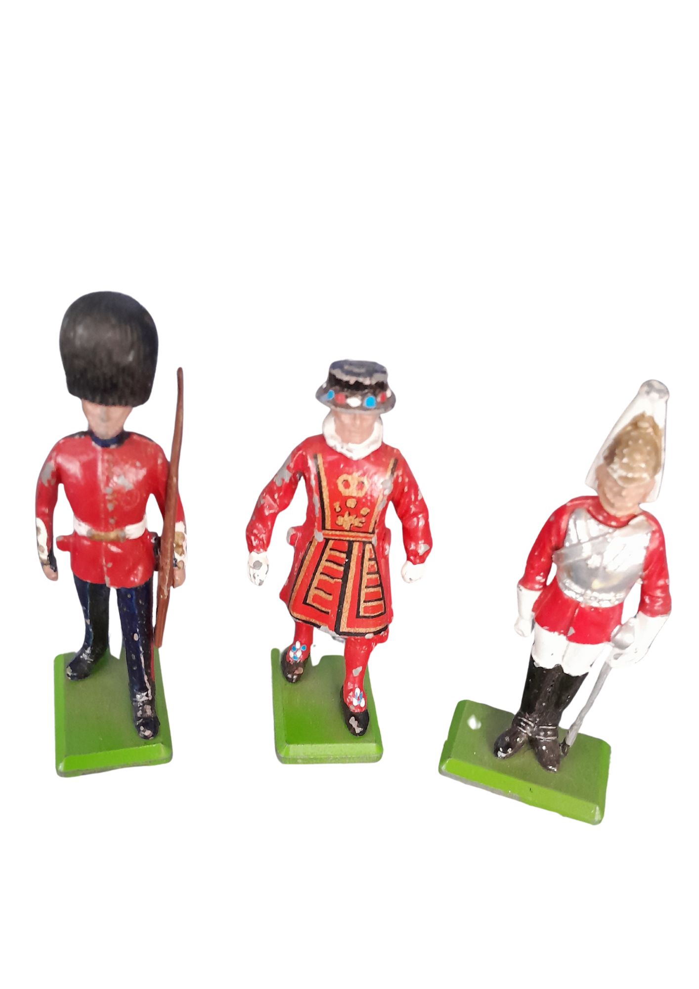 Set of 3 Vintage Britains Ltd Lead Soldiers
